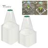 10/20 Pcs Garden Cloche Clear Mini Greenhouse with Rotatable Vent Reusable Plant Protector for Outdoors Plants Frost Freeze Protection