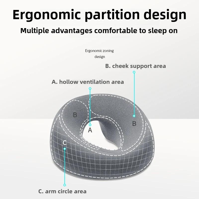 Новый массажный салон и салон красоты Массажная кровать Специальная подушка для сна Удобная подушка для лица для сна Хлопок с памятью Подушка-обертывание для кровати