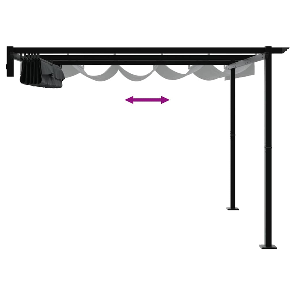 Pavilion 300 x 300 x 200 cm Anthracite Polyester