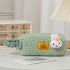 Rabbit Plush Cartoon Pencil Case With Large Storage For Students School Gift