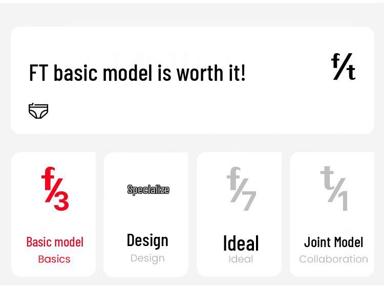 FitonTon Women's 4-Pack Pure Cotton Antibacterial Briefs