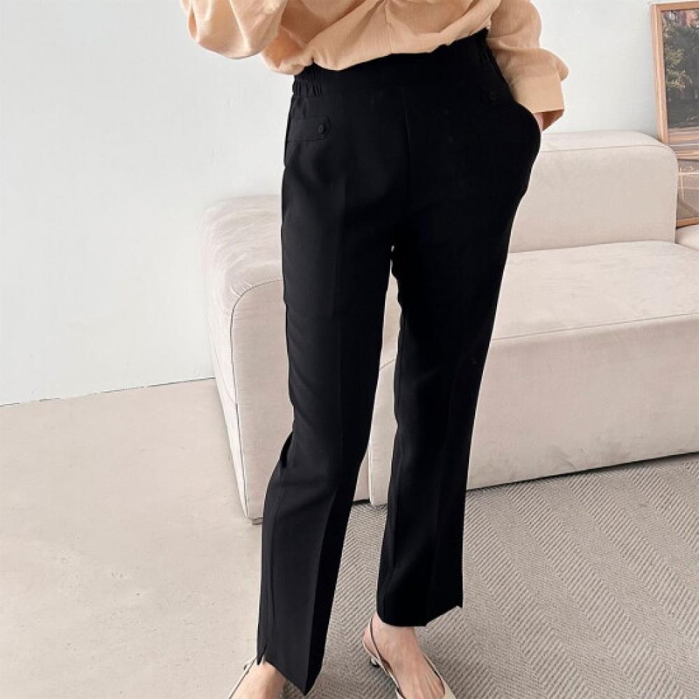 New ArrivalS Open Run LaroSSo Women S Stretch dreSS pantS Back Band Bootcut Slit