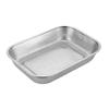 ZISIZ Rectangular Thickened Stainless Steel Food Pan with Lid
