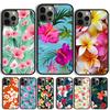 Чехол для телефона «Тропический рай» с гавайским цветком для iPhone 17 Air 15 16 Чехол 14 13 11 12 Pro Max Max Plus Задняя крышка