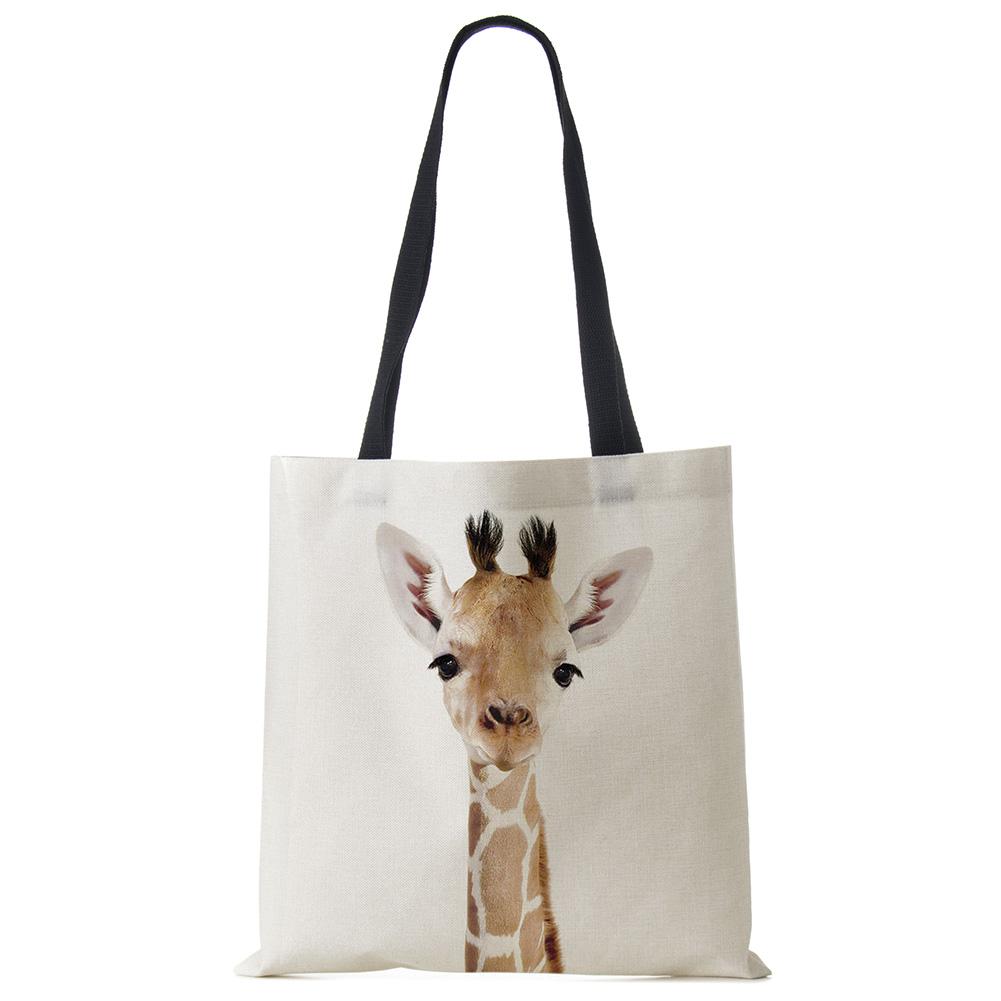 Милая Серия Животных Панда Коала Слон Принт Женская Сумка Повседневная Сумка-Тоут Сумка через Плечо Большая Вместимость KTY