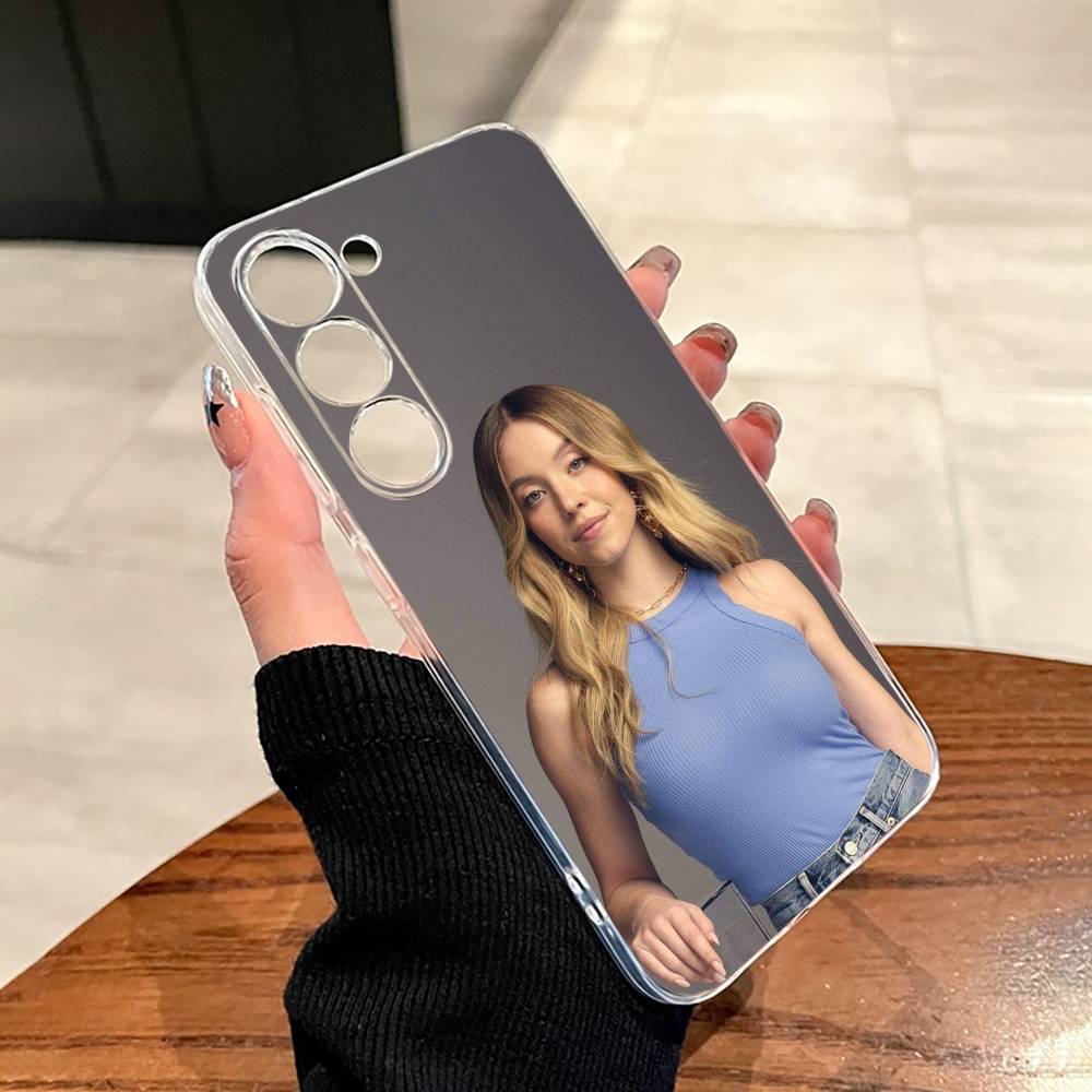 Чехол для телефона Sydney Sweeney для Samsung A10, 12, 20, 21S, 30, 31, 40, 50, 51, 52, 70, 71 Прозрачная крышка
