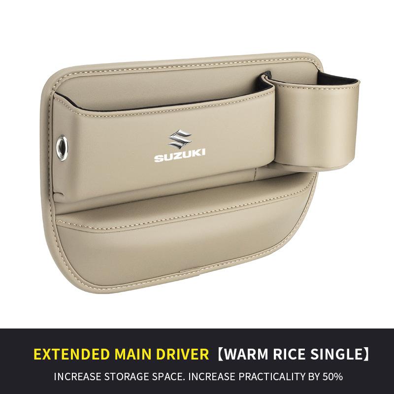 HECQ4 Car Seat Gap Multifunction Storage Box Seat Gap Cup Holder For Suzuki S-Cross Swift SX4 Vitara Jimny Grand-Vitara Alto Celerio