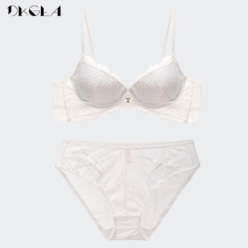 DKGEA Модный кружевной бюстгальтер с вышивкой и пуш-ап, женское сексуальное нижнее белье, чашка CD