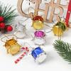 Christmas Tree Ornaments Etched Drum Decorations Cohesive Holiday Display