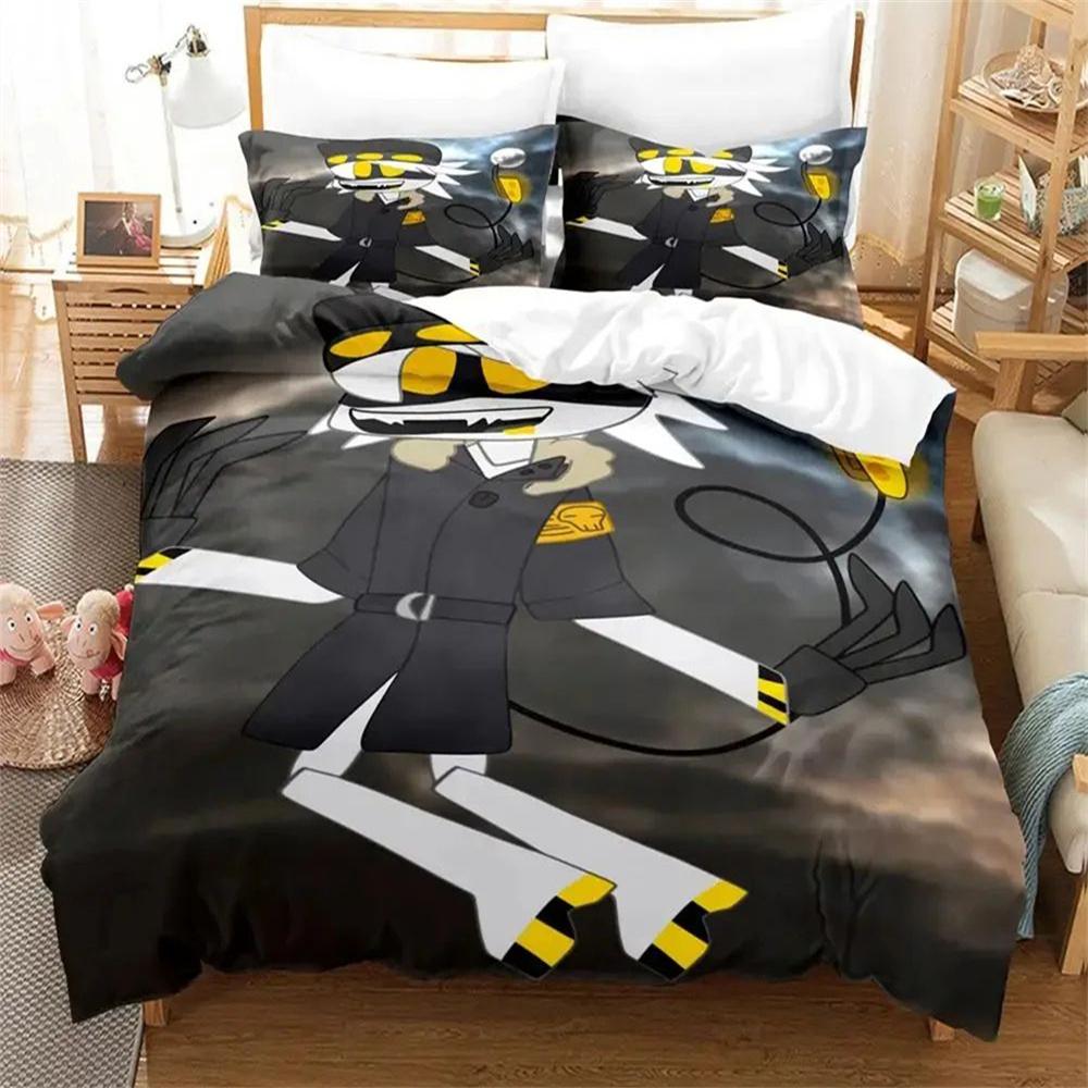 3D Print Murder Drones Bedding Set Boys Girls Twin Queen Full Size Duvet Cover Pillowcase Bed Adult Fashion Home Textileextile