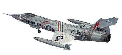 Hasegawa Пластиковая модель истребителя Starfighter ВВС США PT19 1/48 F-104C