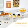 Plate Stand Cake Glass Fruit Cupcake Footed Display Tray Platter Bowl Serving Sushi Food Cheese Pastry Dessert Decorative Riser