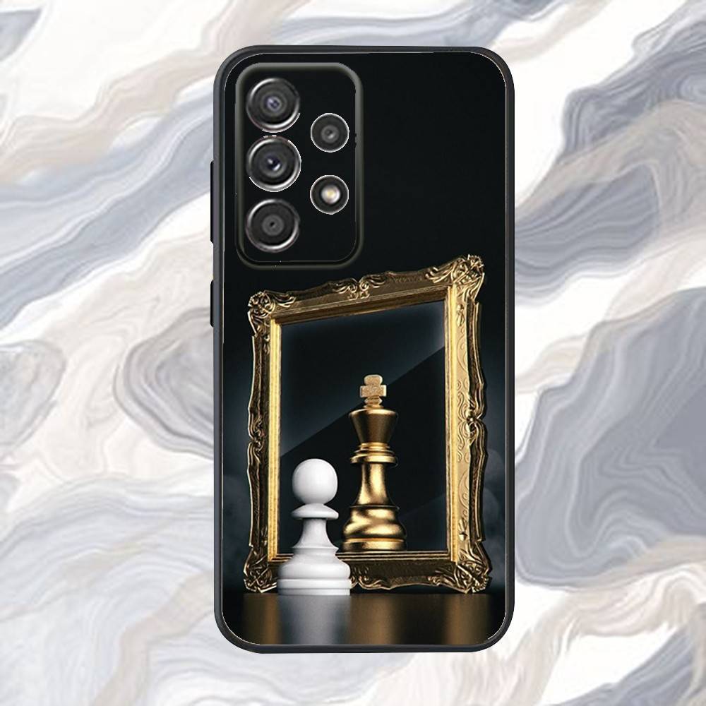 Cool Chess Art Phone Case For Samsung S25,S24,S21,S22,S23,S30,Ultra,S20,Plus,Fe,Lite,Note,10,9,5G Black Cover