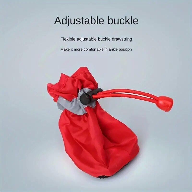 Обувь для питомцев Водонепроницаемая Оксфордские Ботинки для питомцев Обувь Светоотражающая Мягкая 4 шт./компл. Для Кошек Собак Чехол для лап собаки Товары для питомцев Противоскользящие Аксессуары