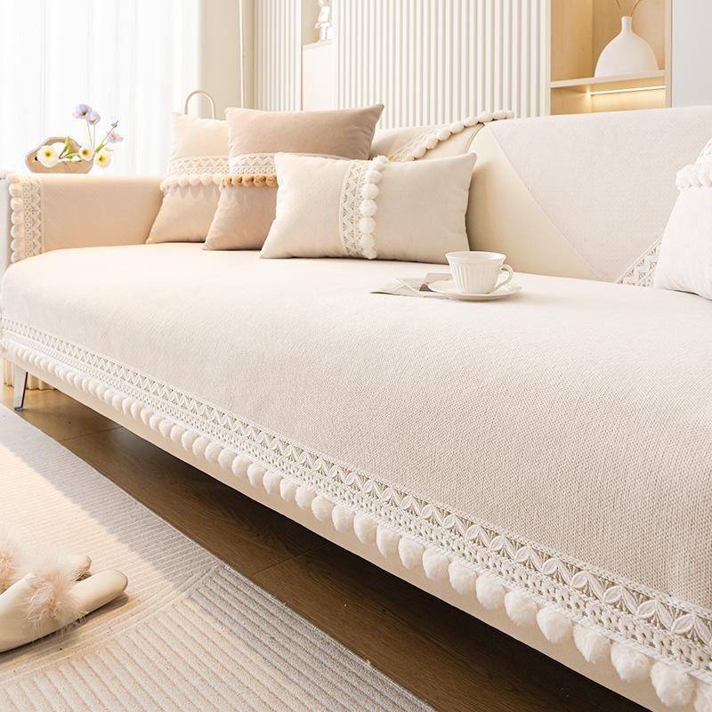 Cream Style Chenille Sofa Cushion Simple Four Seasons Universal Sofa Cover Cover High-Grade Sofa Cover Towel