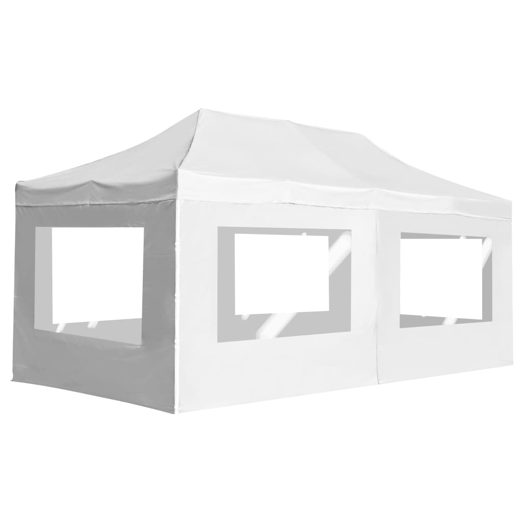 Professional Party Tent Folding with Walls Aluminium 6*3m White