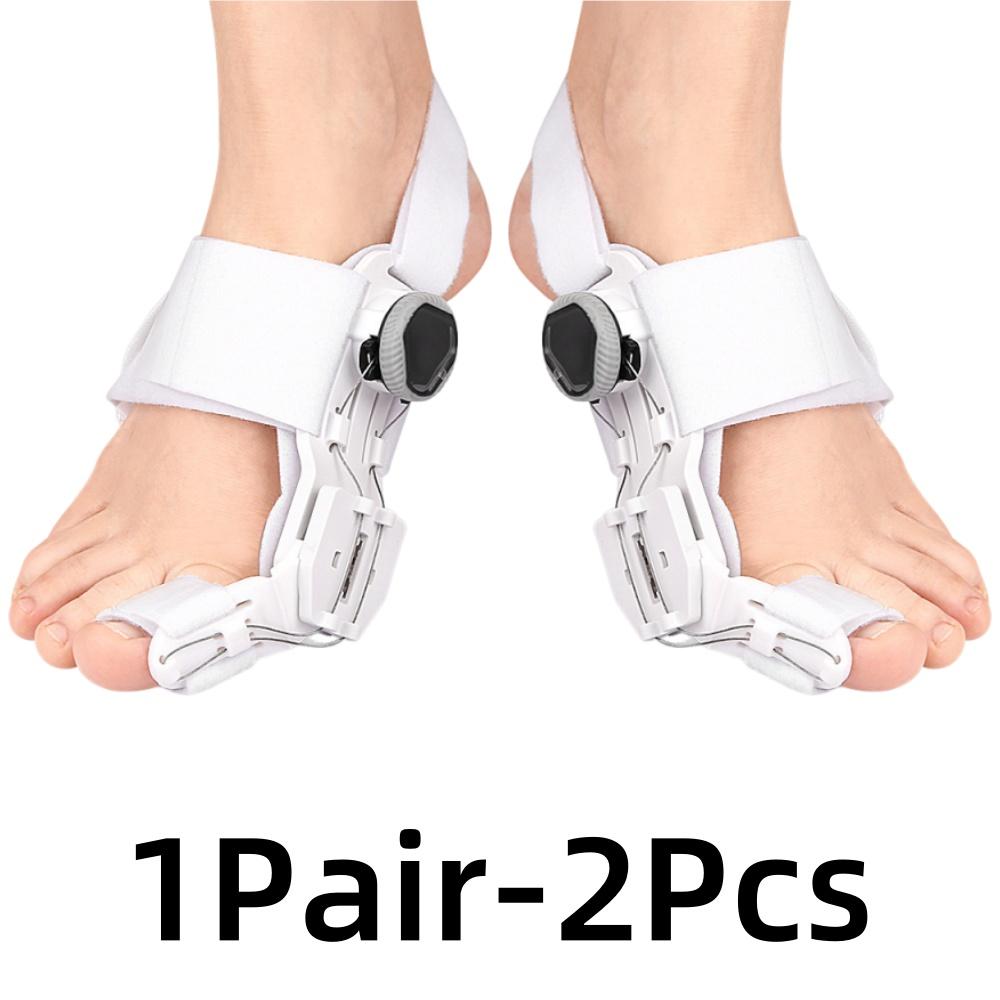 Toe Straightener Bunion Corrector Unisex Valgus Adjustable Toe Corrector Rotatable Separator Splint Braces for Left Right Foot