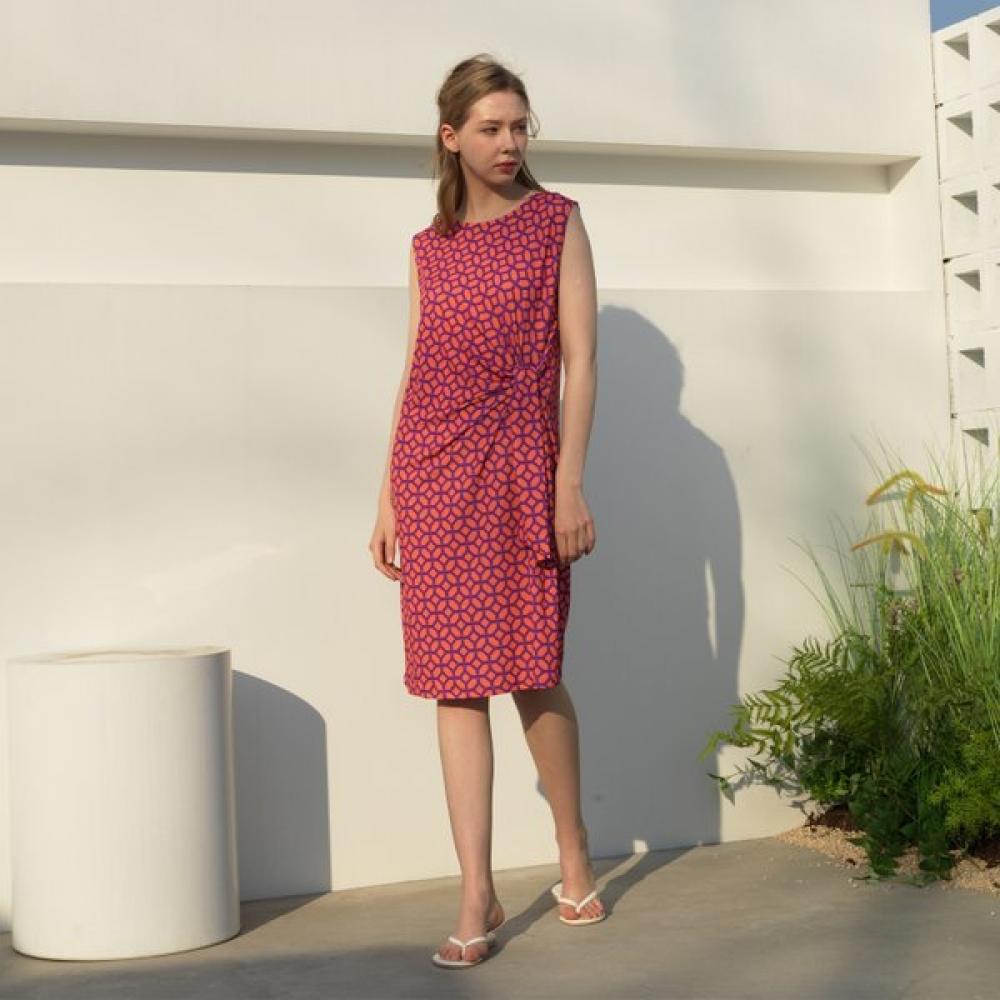 Lipbbam Creora Nelly Jersey Tie Sleeve Dress Ldm55pz01