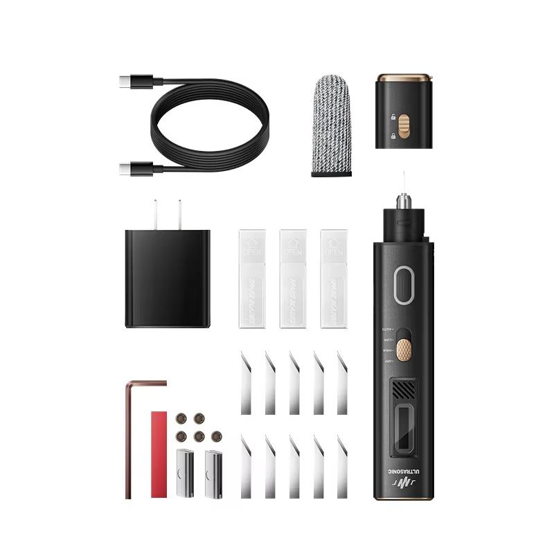 Handheld Ultrasonic Cutter High Precision Ultrasonic Cutter with Display LED Light 1-5 Mm Cutting Thickness for Wood Crafts