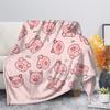 Cute Pig Pink Fleece Blanket Soft Warm Bedroom Throw Blanket On Bed Sofa Bedding Travel Sherpa Blankets for Adult S Quilt#(1)