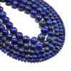 1strand/lot 4/6/8/10/12 Mm Natural Lapis Lazuli Stone Beads Round Loose Spacer Bead For Jewelry Making Findings DIY Bracelet