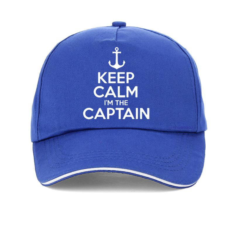 Keep Calm I'm The Captain Motor Boat Sailing Sea Funny Baseball Cap Summer Gifts Unisex Women Hat Adjustable Snapback Hats