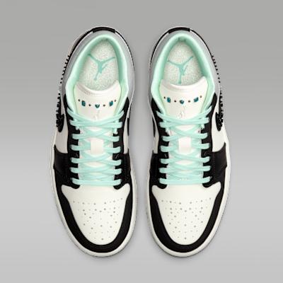 Jordan Air Jordan 1 Винтажные Баскетбольные Кроссовки Женские Низкие Холщовые Белые