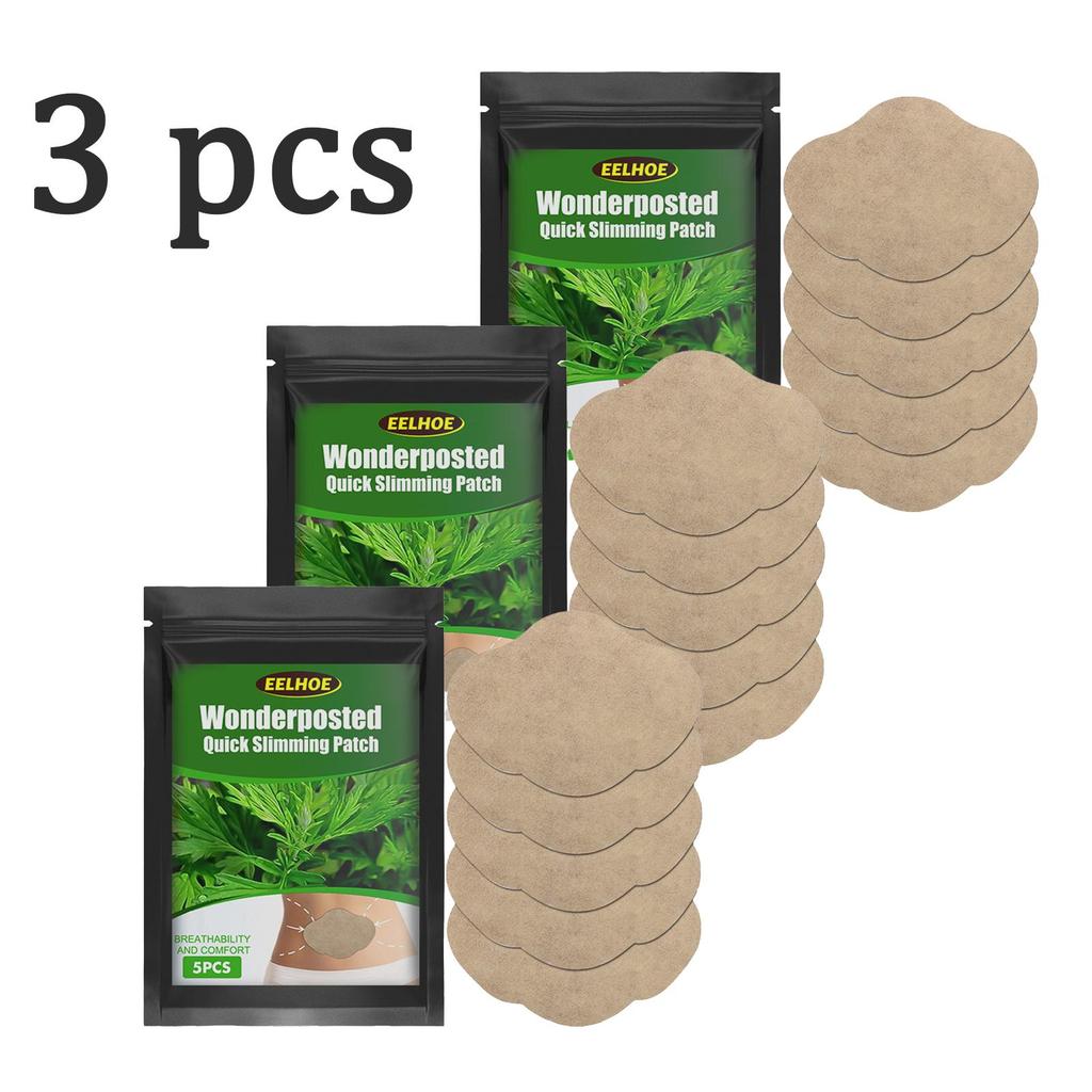 EELHOE Полынные пластыри для похудения и снижения веса (5шт) - Травяные пластыри для похудения, подтягивания и формирования живота/пупка