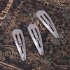Silver 50pcs Tone Snap Hair Clips Craft Bow Headwear Decoration DIY 4/5/6cm