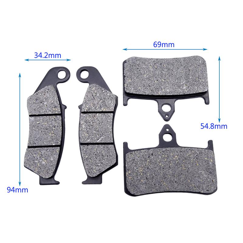 1 комплект деталей для мотоцикла, комплект передних и задних тормозных колодок для Honda VFR400 VFR 400 R3K R3L R3M R3N NC30 1989-1992