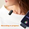 Wireless Lavalier Microphone for iPhone 17 16 15 Android Phone Mini Microphone with Charging Case Noise Reduction for Video Vlog