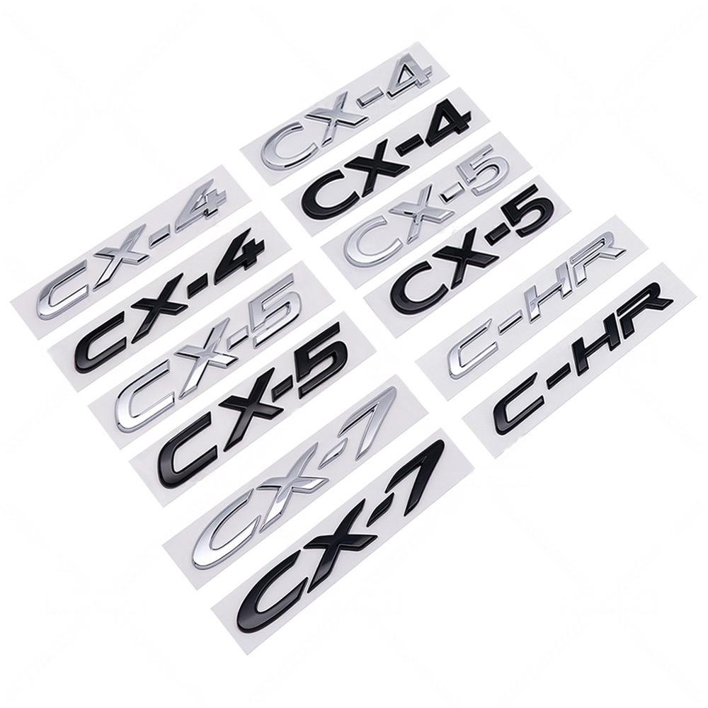 Car ABS Rear Trunk Words Letters Logo Badge Emblem Decals Sticker for Car Body Decoration Accessories