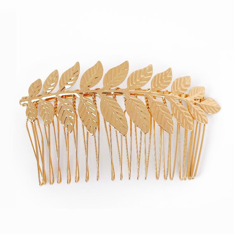 Ретро Золотой Цвет Лист Повязка на Голову Головной Убор Корона Тиара Головной Убор Богиня Греческое Украшение для Головы Свадебные Аксессуары для Волос Невесты