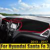 Car Accessories For Hyundai Santa Fe 3 2013 2014 2015 2016 2017 Dashboard Cover Avoid Light Pad Anti-UV Carpets Non-Slip Mats