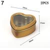 2pcs New Metal Box for Cream Balm Cosmetic Container Refillable Bottles Tea Cans Aluminum Tin Jar