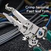 Складной инструмент для зачистки проводов с нескользящей ручкой Эргономичный дизайн Высокопрочные многофункциональные кусачки для кабеля Клещи для зачистки проводов
