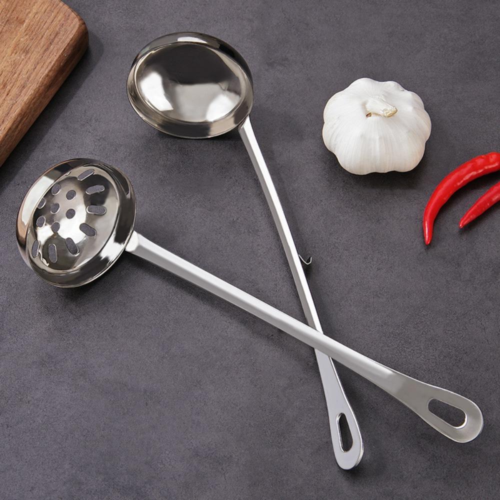 Stainless Steel Soup Ladles Long Handle Long Spoons New Soup Spoon for Kitchen Cooking
