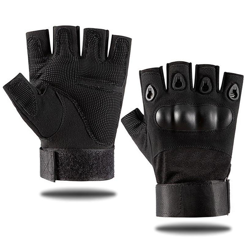 Мужские перчатки с половиной пальца, уличные военные тактические перчатки, спортивные перчатки для стрельбы, охоты, страйкбола, мотоциклетные велосипедные перчатки
