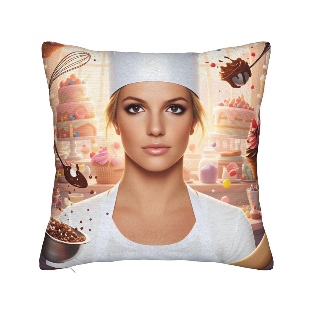 Pillow Cover Singer B-Britneyy S-Pearss Cute Funny Pillow Case For Sofa Home Decoration Pillowcases