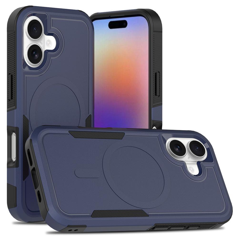 Подходит для 17Air Apple Чехол для мобильного телефона Магнитный Iphone16pro Утолщенный по углам 15pm Противоударный Жесткий чехол для мобильного телефона