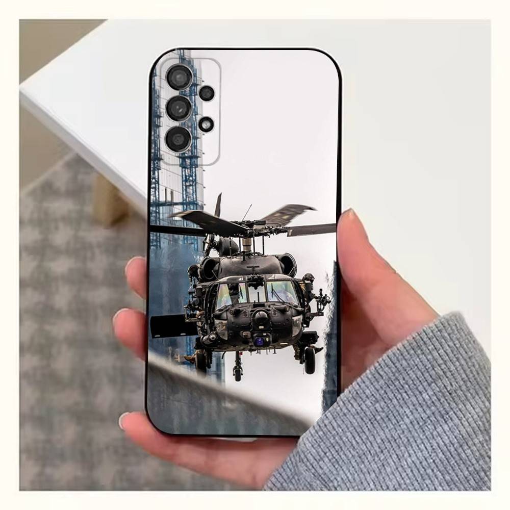 Aircraft Helicopter Case For Samsung S23,S25,S20,S10,S9,S21,S24,S22,Ultra,FE,Plus,Lite,Soft Silicone Black