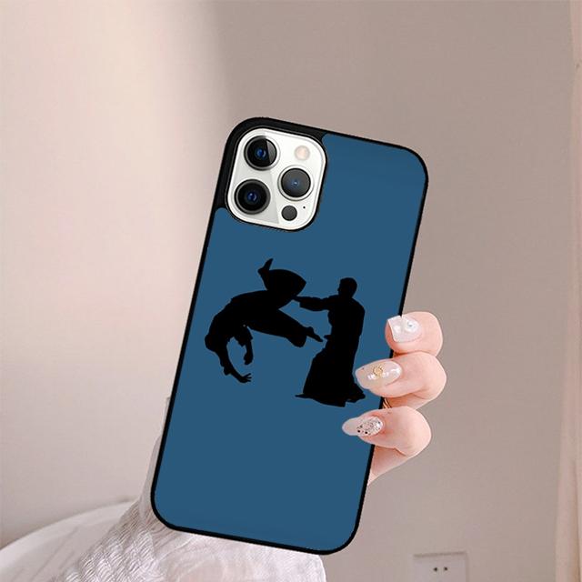 Айкидо Японское Боевое Чехол для Телефона Для iPhone 17 Air 13 12 14 15 16 Чехол Для Apple Pro Max Plus Coque