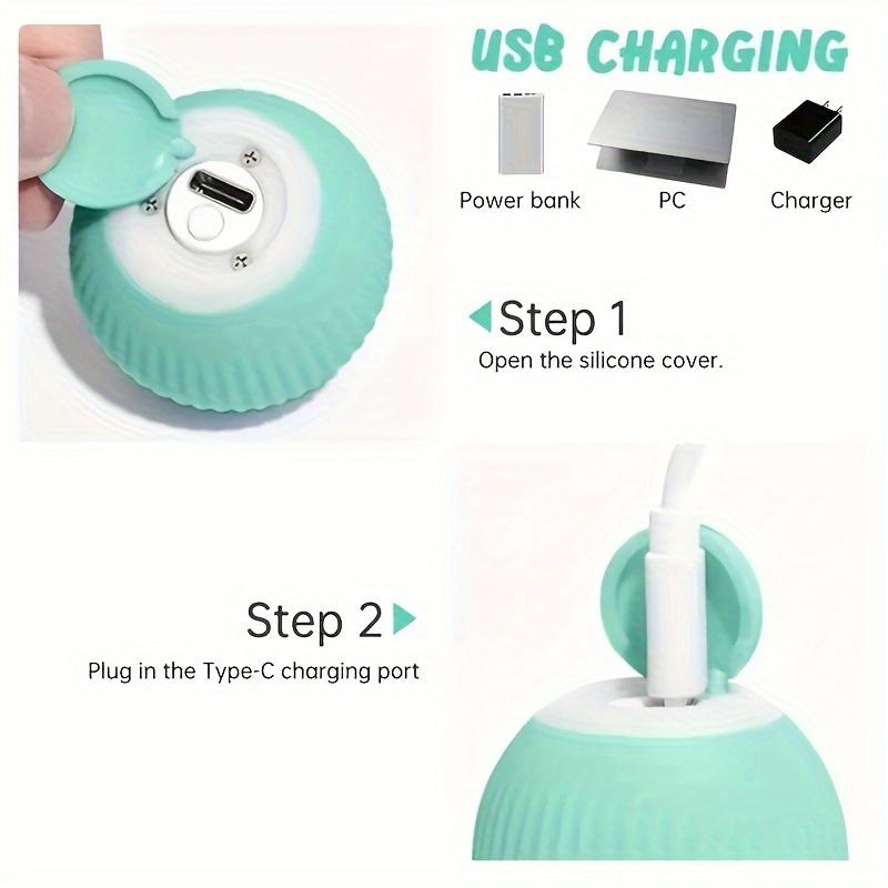 Автоматическая движущаяся игрушка для собак, мяч, умный USB, прыгающий, вращающийся, интерактивный, жевательный мяч для собак, игрушки для щенков