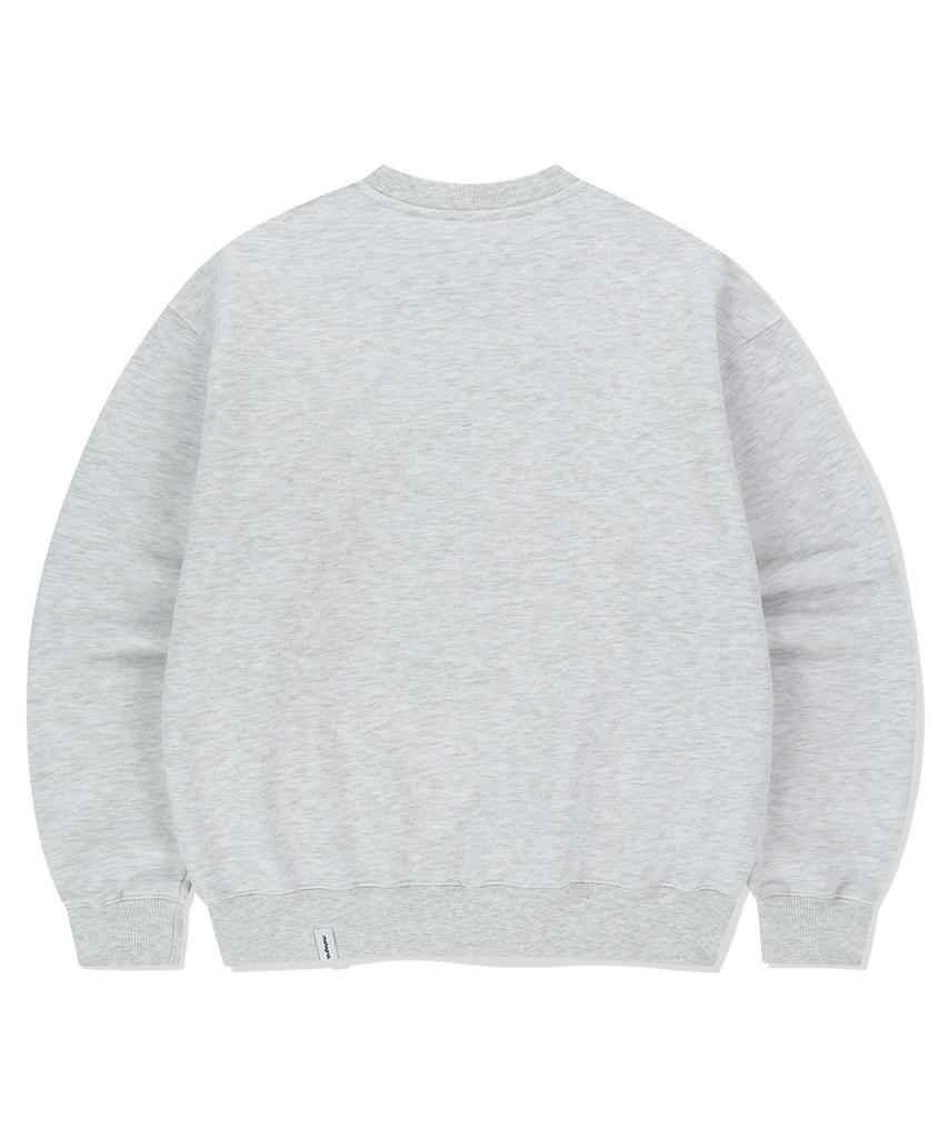 MAHAGRID Splatter Sweatshirt Light Gray(Mg2Fsmm443A)
