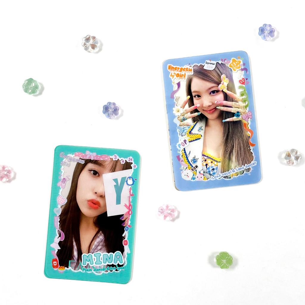 Twice Прозрачная рамка для фотокарт для украшения ONCE Прозрачная рамка для карт KPOP