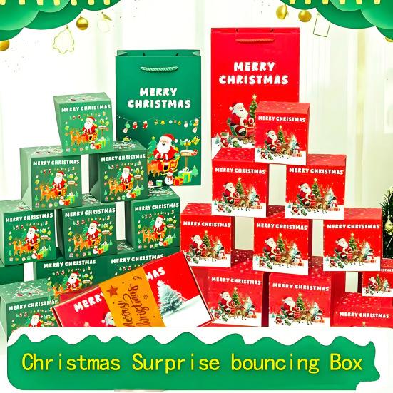 Surprise Gift Explosion for Money 12 Folding Bouncing Red/Green Envelope Gift