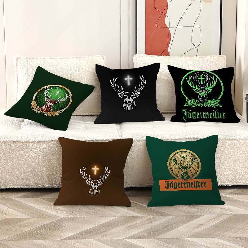 Подушка с логотипом Jagermeister Подарок Декор для дома и офиса Подушка для спальни Дивана Автомобильная Подушка Чехол для подушки