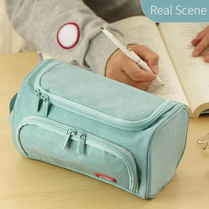 Super Big Pencil Case Cute Pencil Box Storage Bag Large Capacity for Boy Girl Kid's Gift Multipurpose Pencil Bag School Stationery