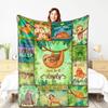 Cartoon dinosaur pattern Printed Blanket for Sofa Travel Camping Living Room Office Conditioning Blanket for All Seasons Gifts