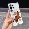 Cowboy Boy On Horse with Lasso Case for Samsung Galaxy S26 S25 S24 S23 S22 S21 S20 FE Plus Soft TPU Slim Fit Shockproof Cover